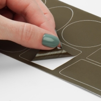 Набор заплаток для верхней одежды, клеевые, лист 10 × 18 см, 10 шт, цвет хаки Набор заплаток для верхней одежды, клеевые, лист 10 × 18 см, 10 шт, цвет хаки