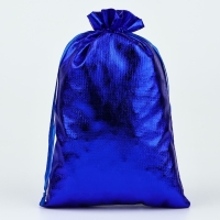 Мешочек подарочный парча «Новогодний подарок», синий, 16 х 24 см, Новый год Мешочек подарочный парча «Новогодний подарок», синий, 16 х 24 см, Новый год