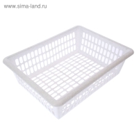 Этажерка напольная, 3-х секционная, с выдвижными лотками, белая