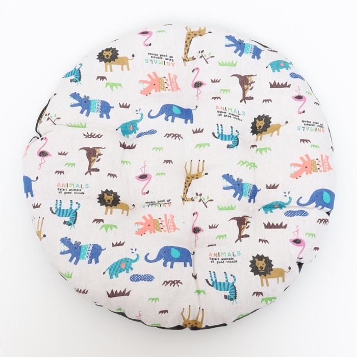 Лежак для животных "ЗооМир", 45 х 45 х 10 см, белый