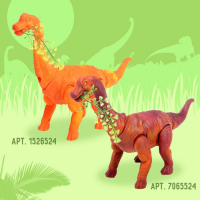Динозавр &laquo;Брахиозавр травоядный&raquo;, работает от батареек, откладывает яйца, с проектором, цвет оранжевый