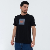 Футболка мужская, цвет чёрный, размер 50 (XL) Футболка мужская, цвет чёрный, размер 50 (XL)