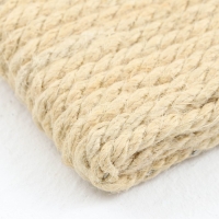 Когтеточка "Пижон" мини, джутовая настенная двухсторонняя, 42 х 10 х 2 см (белёный джут 6мм)