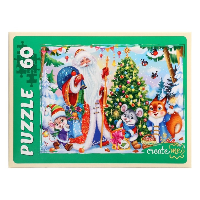 Пазл &laquo;Новогодние подарки&raquo;, 60 элементов