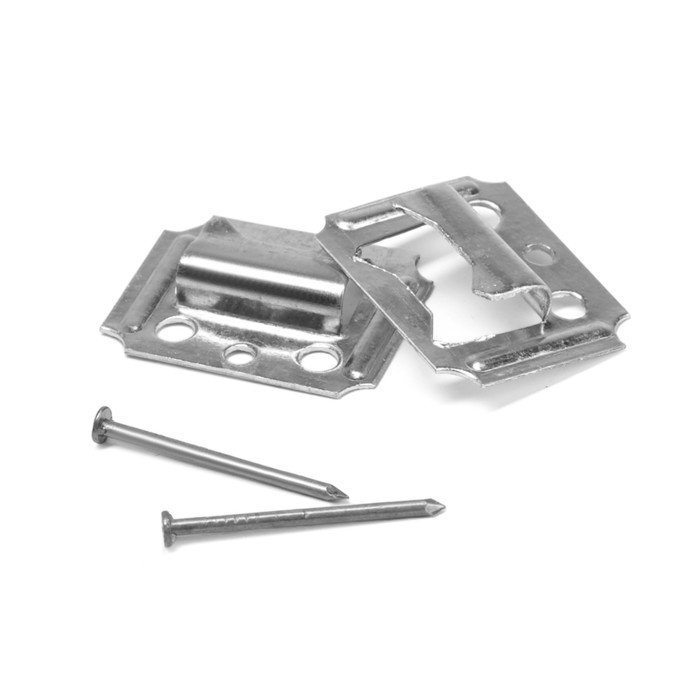 Кляймер ЛОМ, №3, без покрытия, с гвоздями, 100 шт Кляймер ЛОМ, №3, без покрытия, с гвоздями, 100 шт