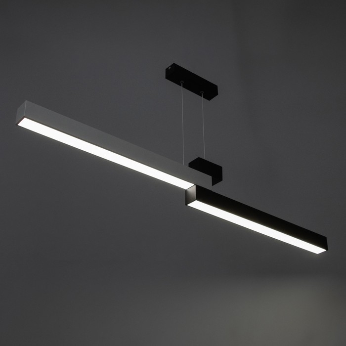 Светильник с ПДУ "Селия" LED 20Вт 3000-6000К бело-черный 120х100 см