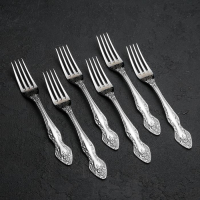 Набор столовых приборов &laquo;Тройка&raquo;, 24 предмета, художественная роспись, декоративная коробка