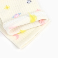 Носки женские, цвет бежевый/космос, размер 38-40