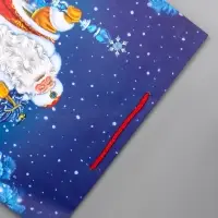 Пакет подарочный новогодний ламинированный, &laquo;Дед Мороз&raquo; , 33&times;10&times;42.5 см