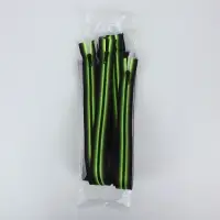 Молния &laquo;Трактор&raquo;, №5, разъёмная, замок автомат, 60 см, зелёная, чёрная