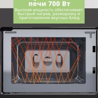 Встраиваемая микроволновая печь CBM2010B, 20 л, сенсорная