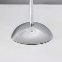 Настольная лампа с абажуром RISALUX &laquo;Малави&raquo; модерн, Е14, 40 Вт, хром, 24&times;24&times;49.5 см