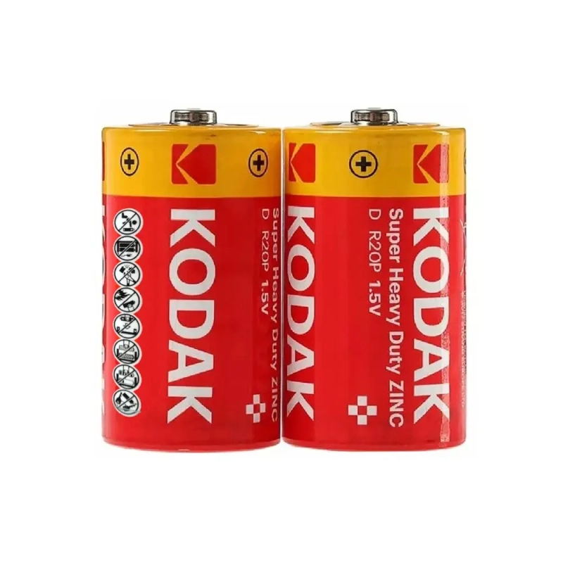 Батарейка Kodak Extra R20 D Shrink 2 Heavy Duty 1.5V