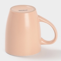 Кружка Доляна "Кремовое облако" 340мл 13х8,5х10,5, цвет кремовый