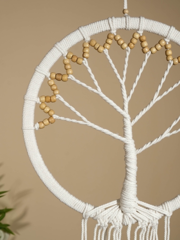 Ловец снов "Белое дерево" 32х90 см.