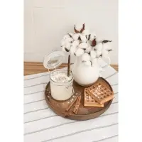 Декор сухоцвет &laquo;Хлопок&raquo;, h=30 см, d=5 см, белый