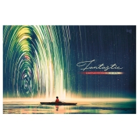 Альбом д/рис А4 32л греб Fantastic, обл мел карт, бл офс 100г/м2, МИКС