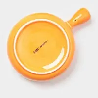 Кокотницы Magistro &laquo;Церера&raquo;, набор 2 шт., 500 мл, d=15 см, фарфор, оранжевые