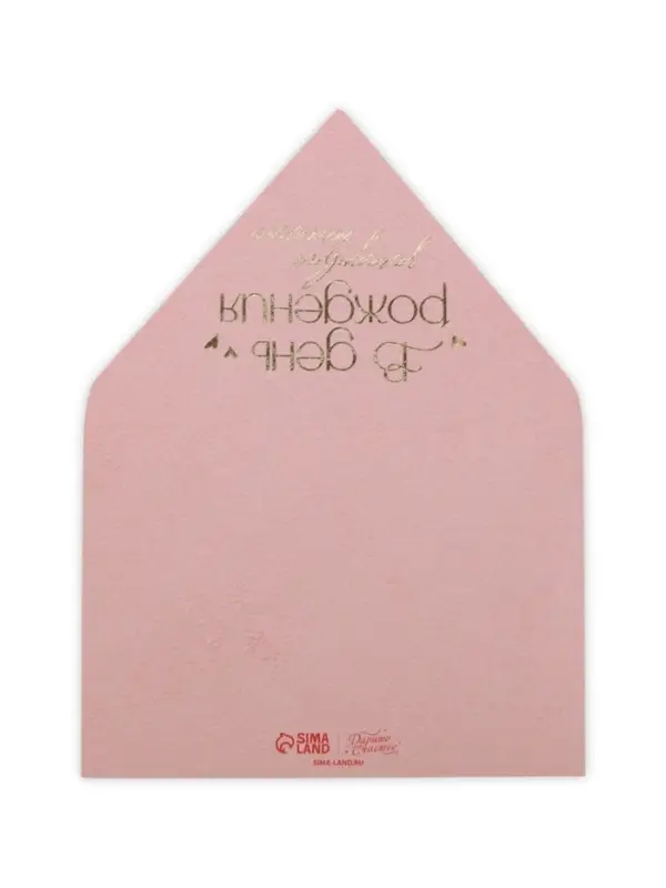 Конверт для денег с открыткой и наклейкой &laquo;В день рождения&raquo;, тиснение, акварельный картон, 16 х 11 см