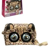 Музыкальная игрушка-сумочка "Котенок" звук, глазки моргают, леопард