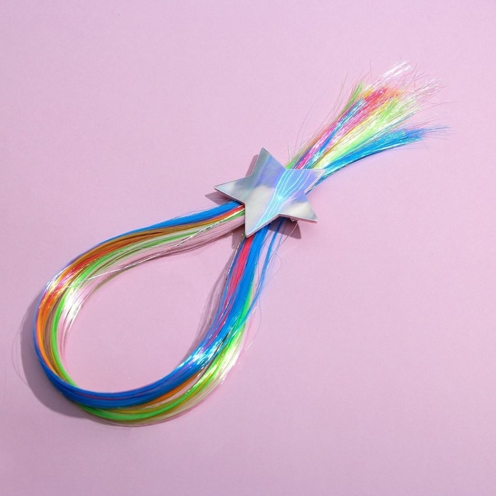 Заколки для волос , цветная прядь &laquo;Вжух, и я красотка&raquo;