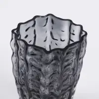 Ваза &laquo;Фонс&raquo;, 24&times;14.5 см, стекло, чёрная