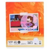 Тетрадь в линейку 18 листов, 5 видов МИКС, обложка мелованный картон, &laquo;Гравити Фолз&raquo;