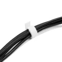 Лента-липучка для проводов 1000&times;10&times;1.5 мм ТУНДРА, белая, 1 шт.