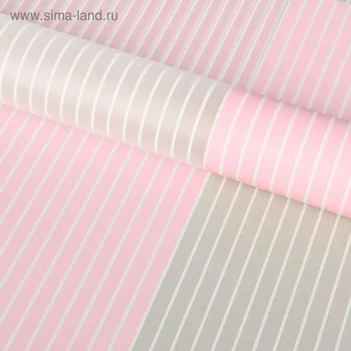 Пленка для цветов матовая &laquo;Полосы&raquo;, 0.57&times;5 м &plusmn;5% см