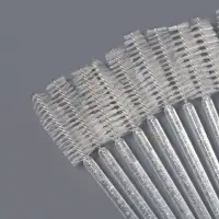 Щёточки для бровей и ресниц, набор - 10 шт., 9.5 см, прозрачная