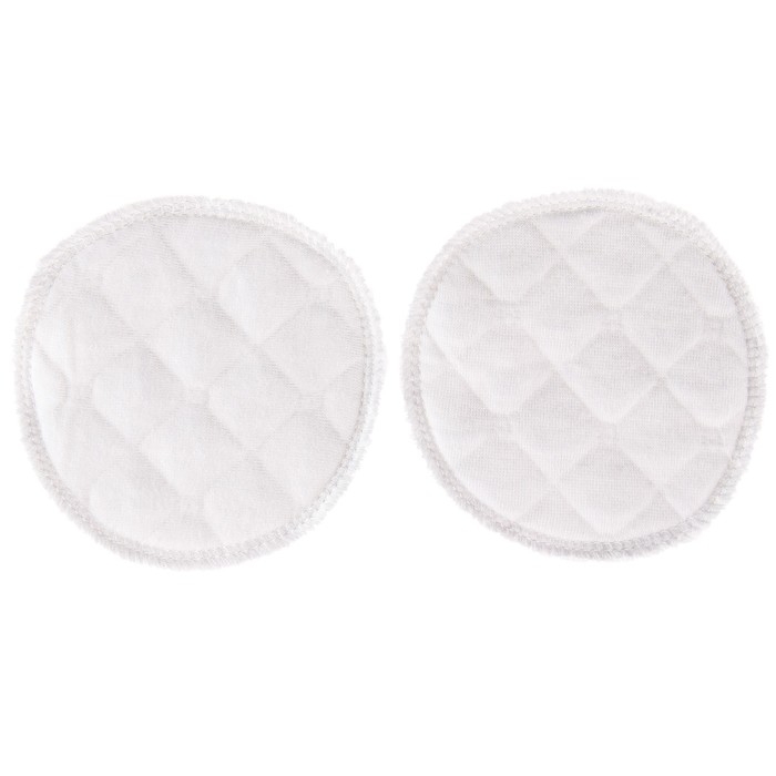 Вкладыши для груди, многоразовые, 6 слоев, набор 2 шт., цвет белый, M&B