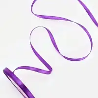 Лента атласная, 6 мм, 23&plusmn;1 м, фиолетовая №34