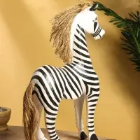 Сувенир &laquo;Зебра&raquo;, 30&times;10&times;45 см, дерево, чёрно-белый