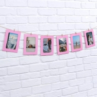 Гирлянда для фотографий с прищепками &laquo;Розовая&raquo;, 6 шт