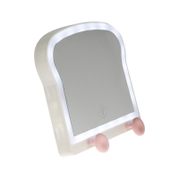 Зеркало KZ-13, настольное, подсветка, АКБ, 400 мАч, USB, хлебушек Зеркало KZ-13, настольное, подсветка, АКБ, 400 мАч, USB, хлебушек