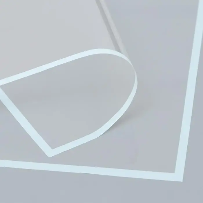 Пленка для декора и флористики, глянцевая, однотонная, голубая, &laquo;Полоса&raquo;, лист 1 шт., 58&times;58 см