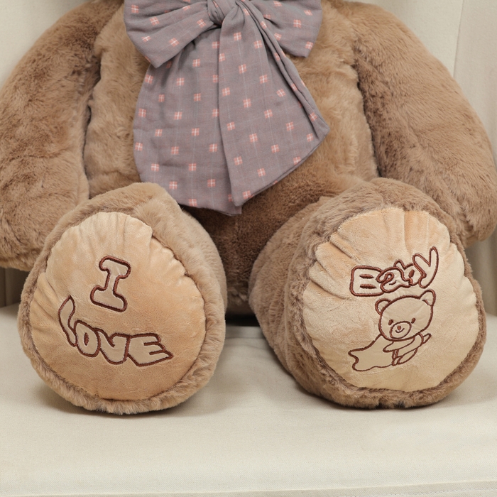 Мягкая игрушка &laquo;Мишка&raquo;, с бантом в горошек, 80 см