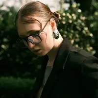 Серьги металл "Тюльпан" цветок, цвет серебро