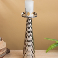 Подсвечник "Флэйм" 12х12х37 см, алюминий