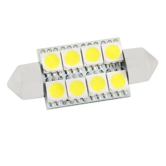 Лампа светодиодная Skyway T11 (C5W), 12 В, 8 SMD диода, c цоколем 39 мм, S08201186