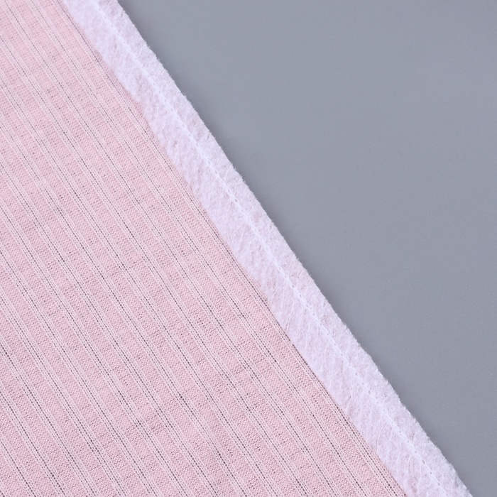 Лента по косой со строчкой, 10 мм &times; 50 м, цвет белый