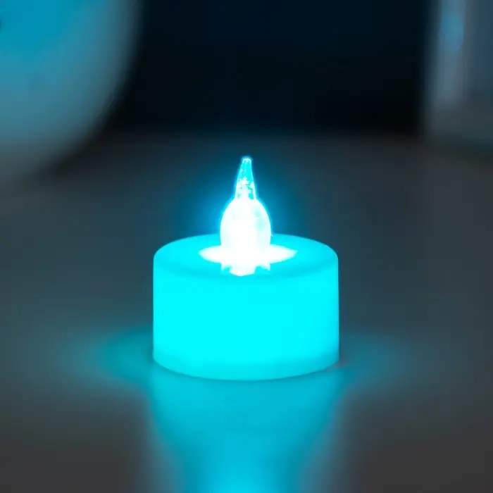 Светодиодная свеча, ночник LED RISALUX &laquo;Малая&raquo;, RGB, h=4 см