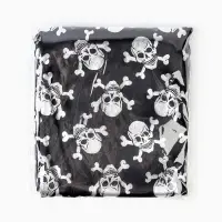 Скатерть на стол &laquo;Серебряные черепа&raquo;, 200 х 140