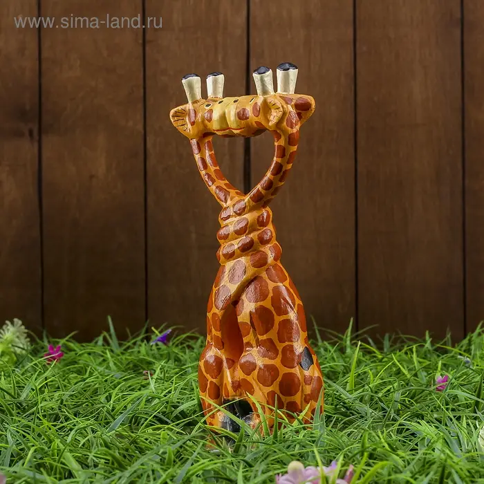 Сувенир &laquo;Целующиеся жирафы&raquo;, 25&times;4&times;10 см, дерево