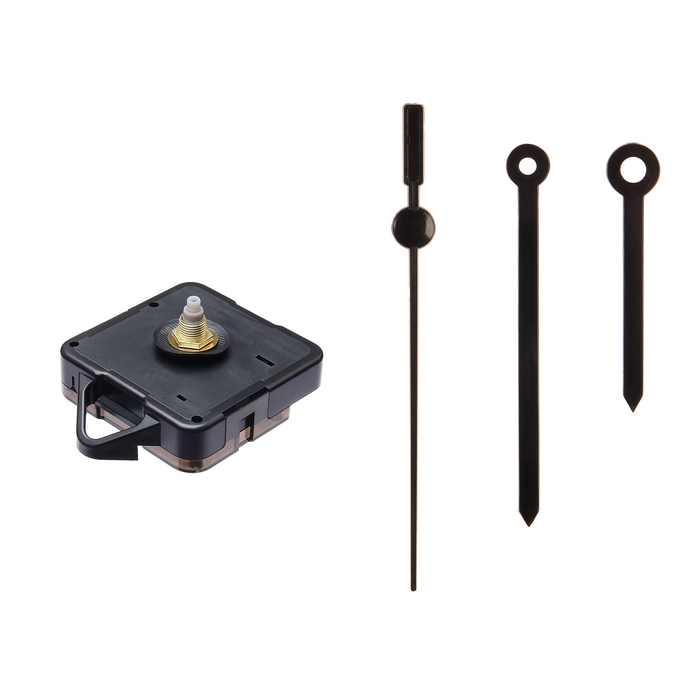 Часовой механизм со стрелками &laquo;Соломон-54&raquo;, плавный ход, шток 16 мм, стрелки 52/72/78 мм