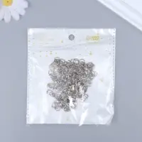 Основа для творчества металл "Разжимное кольцо" набор 200 шт d=0,5 см 0,8х0,8 см