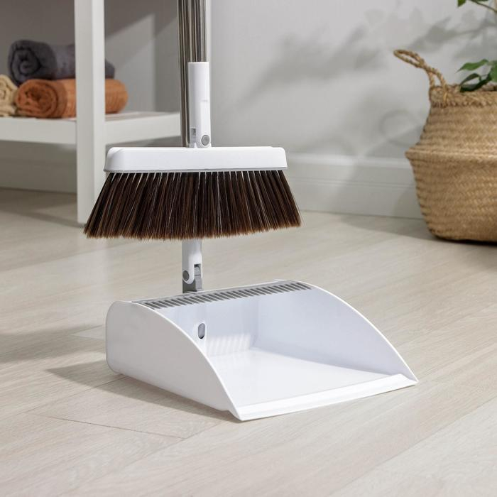 Щётка для пола Raccoon: совок 26&times;25 см, ручка из нержавеющей стали 97 см, щётка 26 см