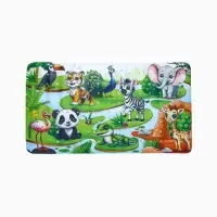 Коврик для ванной противоскользящий, на присосках &laquo;Сафари&raquo;, детский, 40&times;70 см