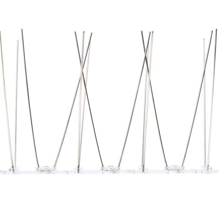 Отпугиватель для птиц, 25 &times; 10 см, шипы противоприсадные 20 шт., 2 ряда, Greengo