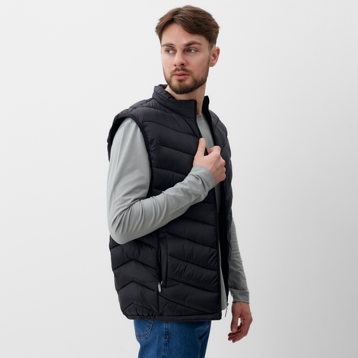 Жилет мужской на молнии MIST, р.54, черный